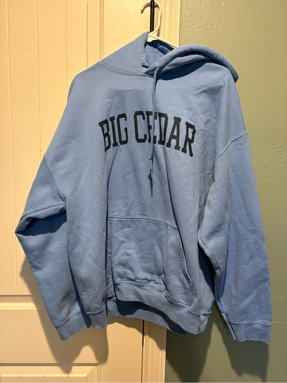 MV Sport Big Cedar Light Blue Crewneck Hoodie